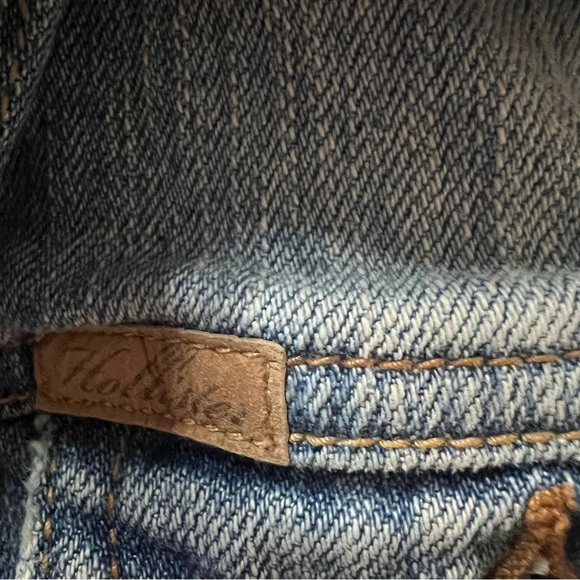 Vintage Hollister Leather Label Jean Jacket Women’s Medium - Picture 5 of 6